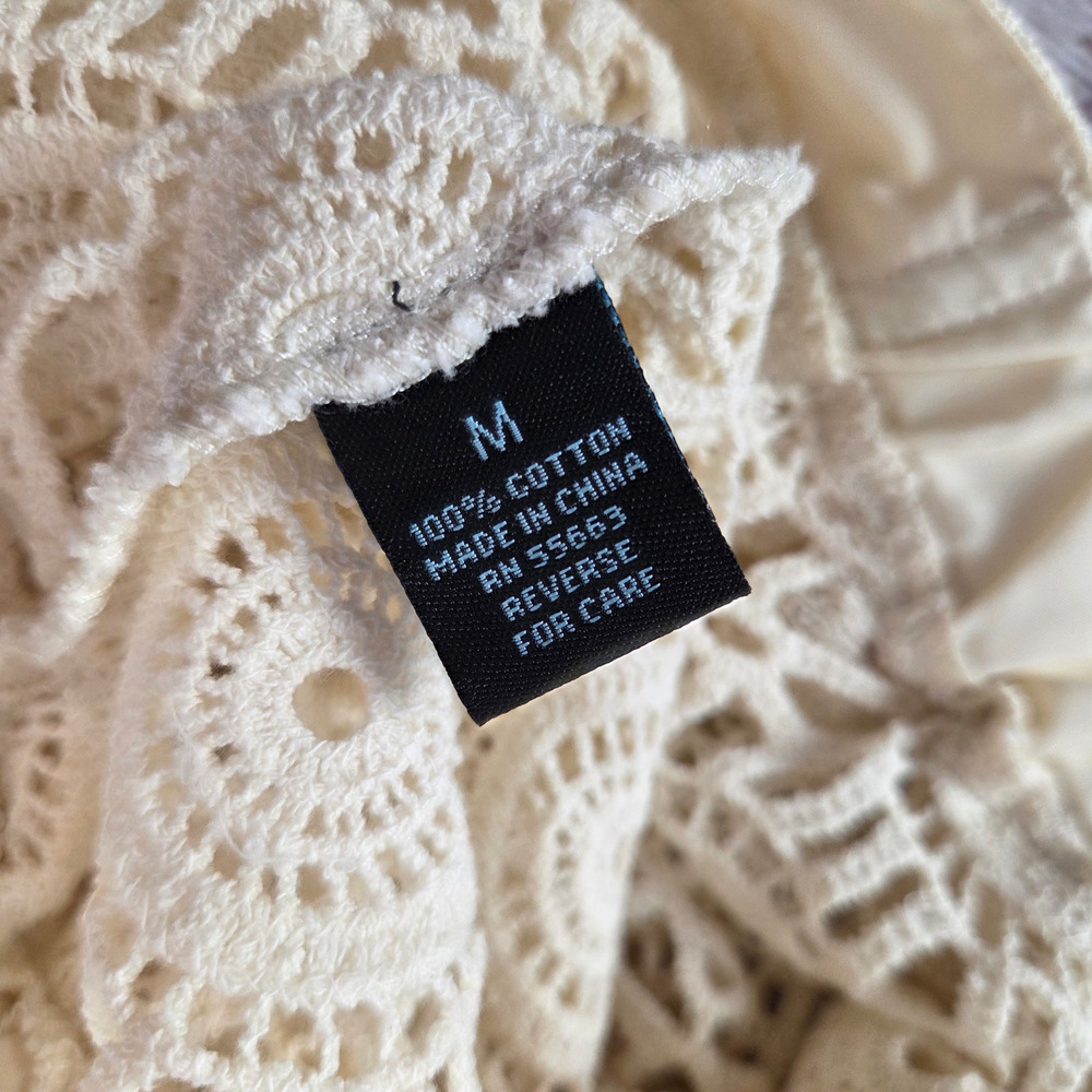 Cynthia Rowley Swim Lace Cover-up Shorts M Tie Waist Whimsy Fairy Vacation NWT - Picture 4 of 9